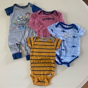 Baby Boy Onesie Bundle - Set of 4 (3-6 months)